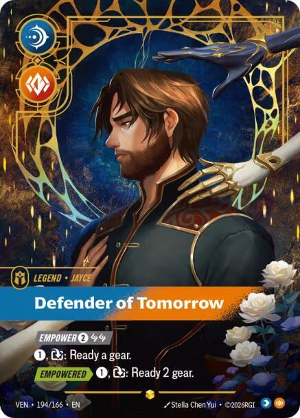 Jayce - Defender of Tomorrow (Overnumbered) 194/166 card from Vendetta