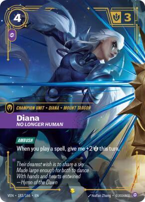 Diana - No Longer Human (Overnumbered) 183/166 card from Vendetta
