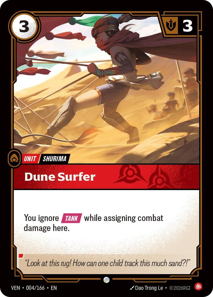 Dune Surfer 004/166 card from Vendetta