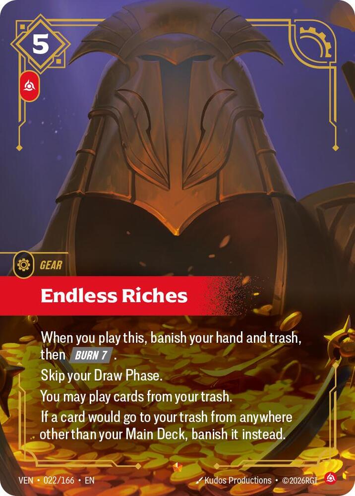 Endless Riches 022/166 card from Vendetta