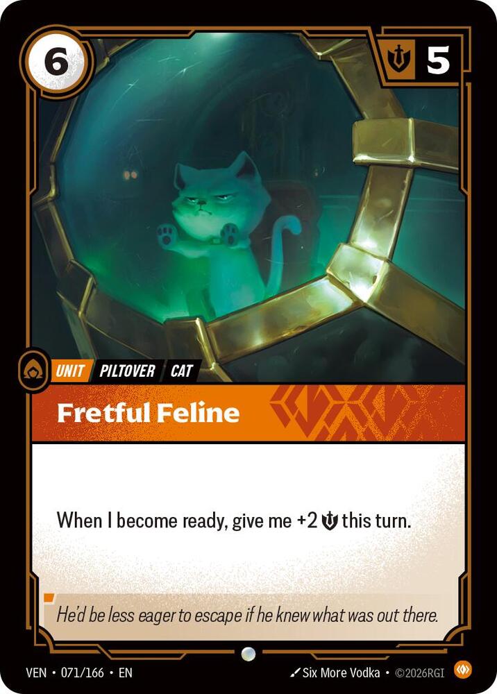 Fretful Feline 071/166 card from Vendetta
