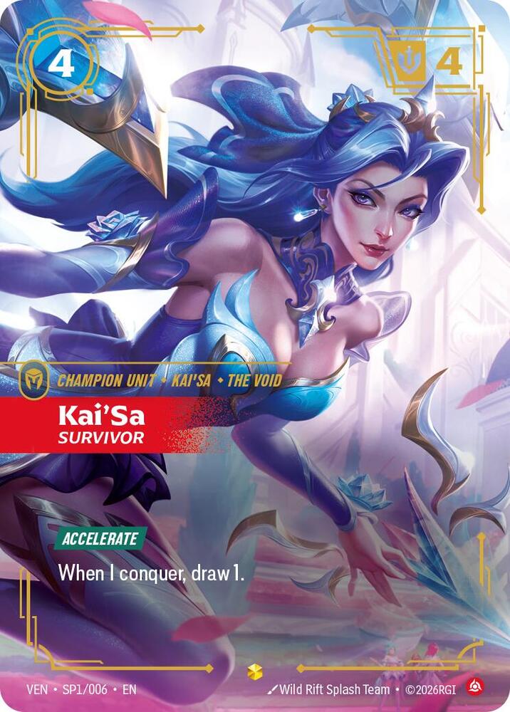 Kai'Sa, Survivor SP1/006 card from Vendetta