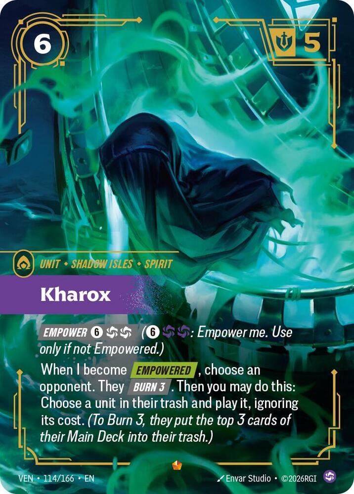 Kharox 114/166 card from Vendetta