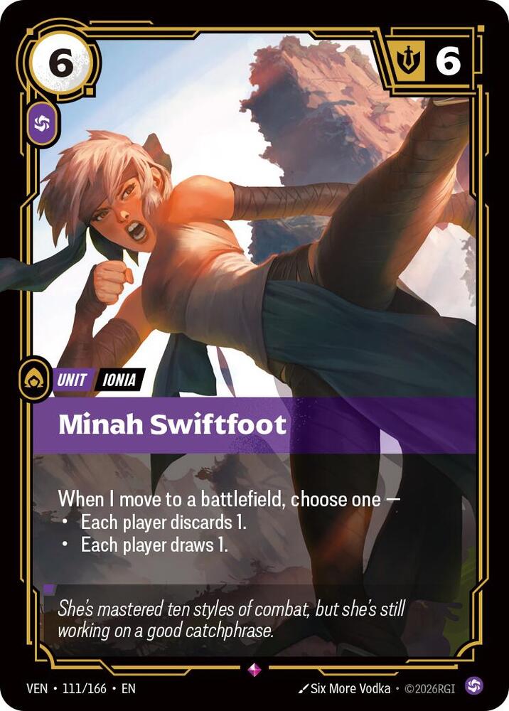 Minah Swiftfoot 111/166 card from Vendetta