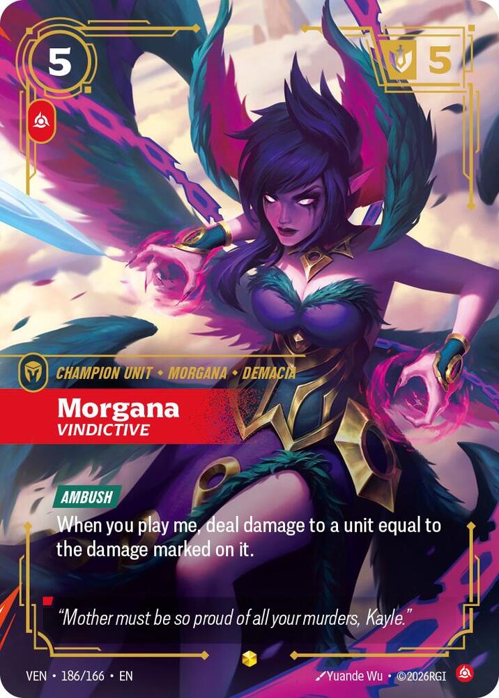 Morgana - Vindictive (Overnumbered) 186/166 card from Vendetta