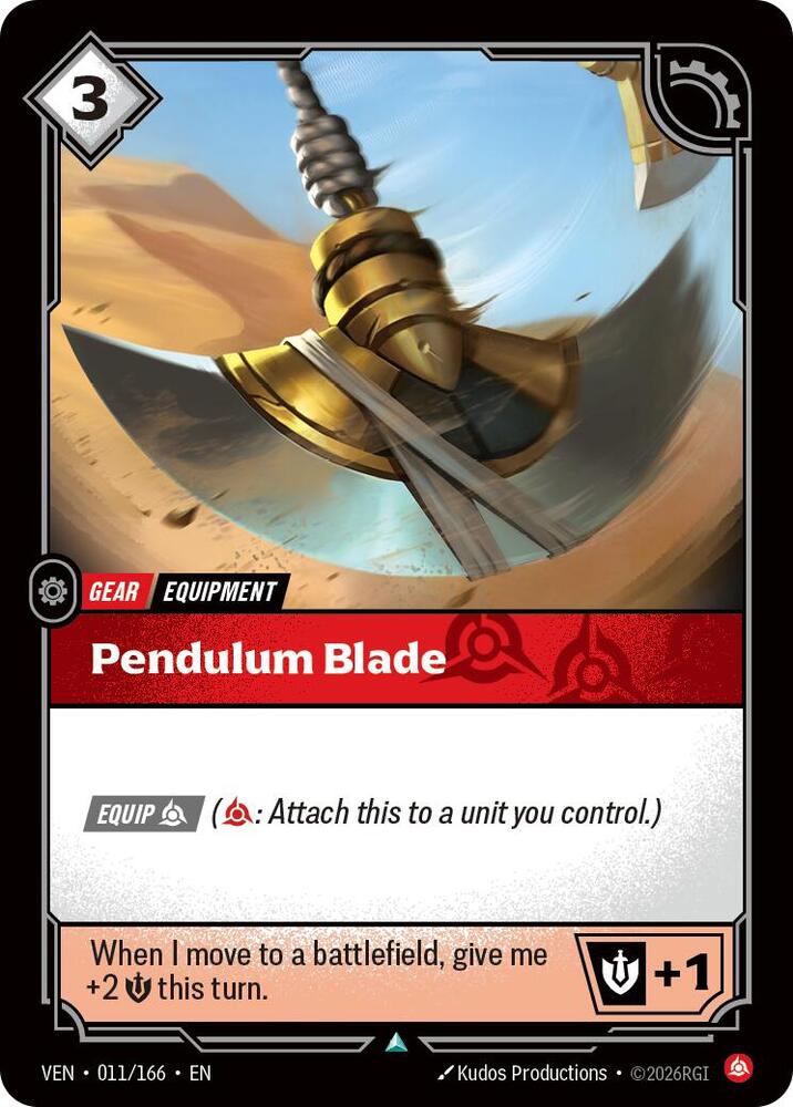 Pendulum Blade 011/166 card from Vendetta