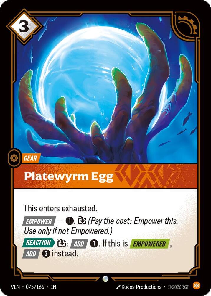 Platewyrm Egg 075/166 card from Vendetta