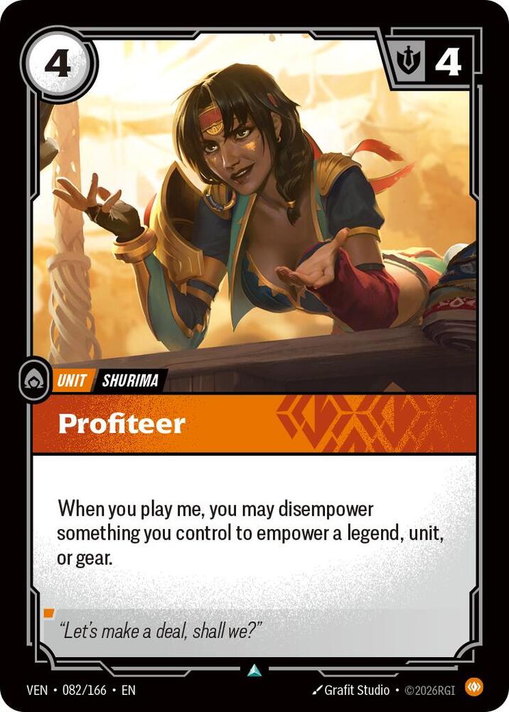 Profiteer 082/166 card from Vendetta