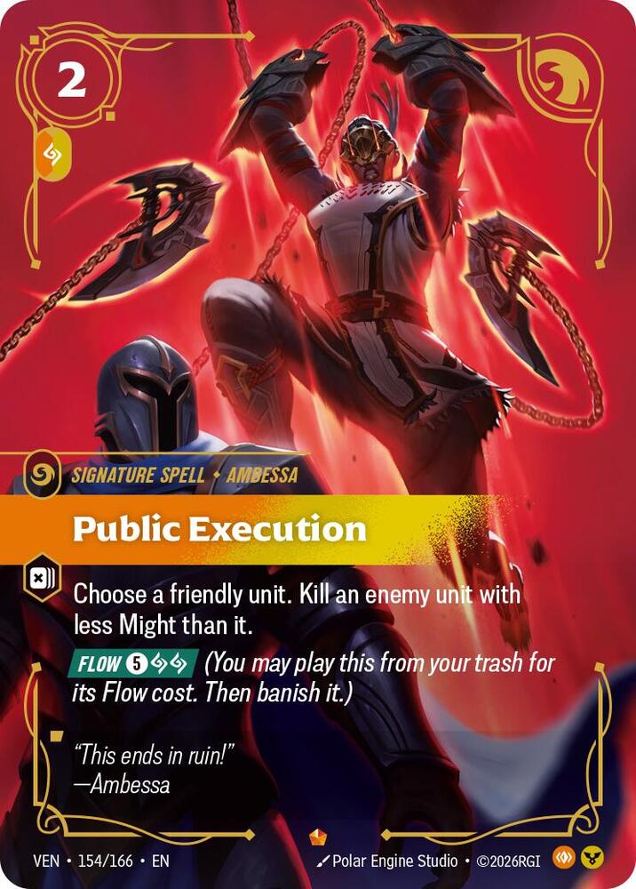 Public Execution 154/166 card from Vendetta
