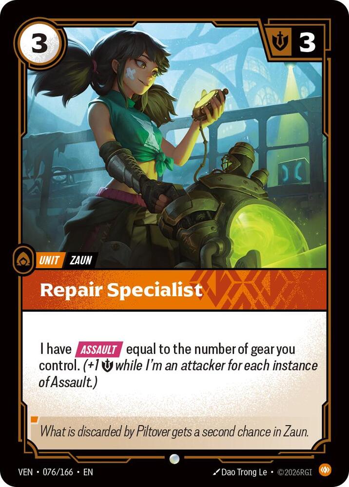 Repair Specialist 076/166 card from Vendetta