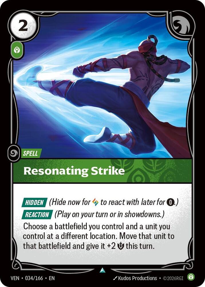 Resonating Strike 034/166 card from Vendetta