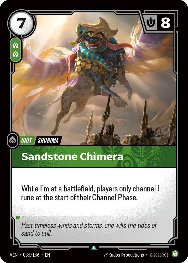 Sandstone Chimera 036/166 card from Vendetta