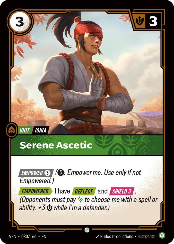 Serene Ascetic 030/166 card from Vendetta