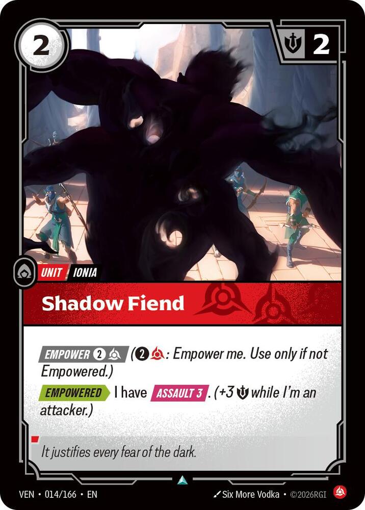 Shadow Fiend 014/166 card from Vendetta