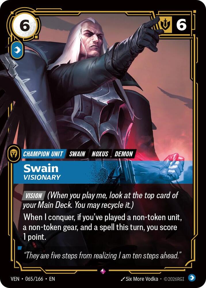 Swain, Visionary 065/166 card from Vendetta