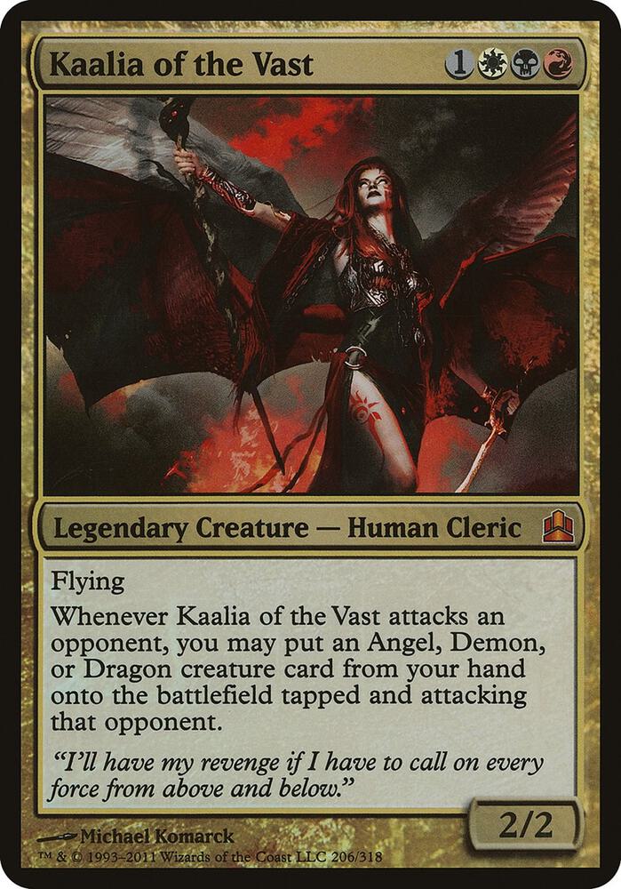 Kaalia of the Vast (Commander) 206 card from Oversize Cards
