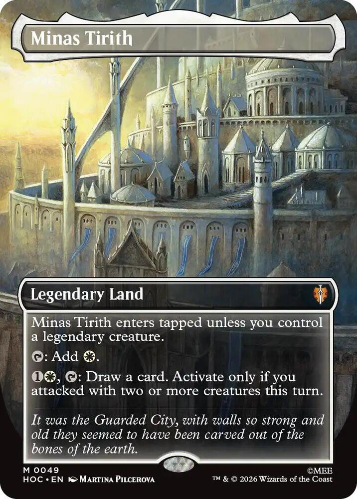 Minas Tirith (Borderless) 49 card from The Hobbit: Eternal-Legal