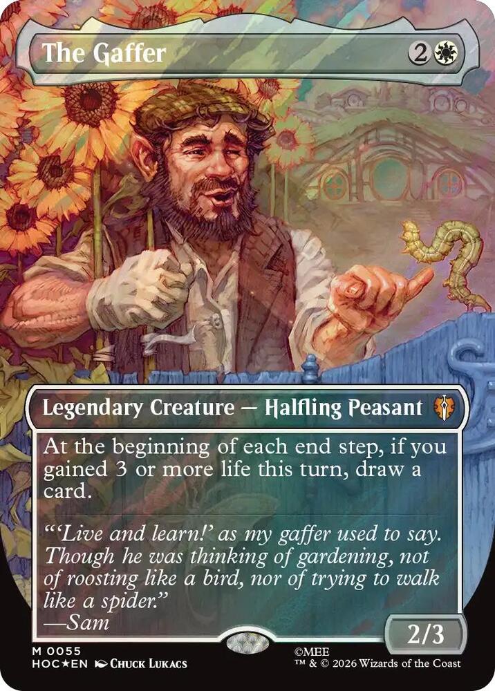 The Gaffer (Borderless) (Surge Foil) 55 card from The Hobbit: Eternal-Legal