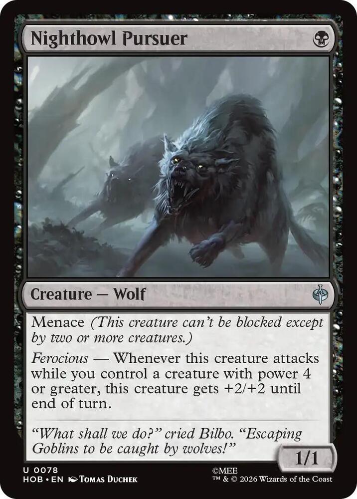 Nighthowl Pursuer 78 card from The Hobbit