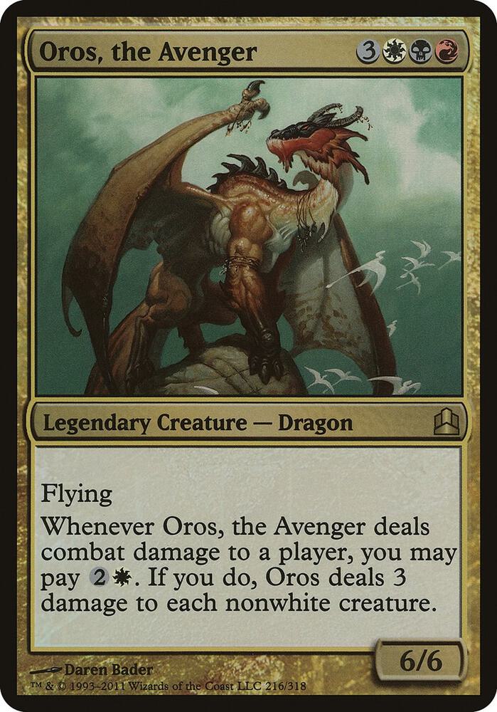 Oros, the Avenger (Commander) 216 card from Oversize Cards