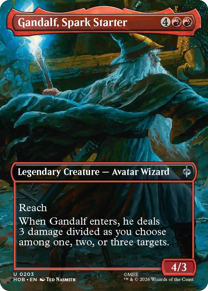 Gandalf, Spark Starter (Borderless) 203 card from The Hobbit