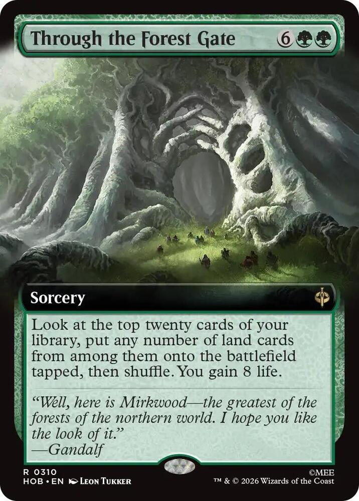 Through the Forest Gate (Extended Art) 310 card from The Hobbit