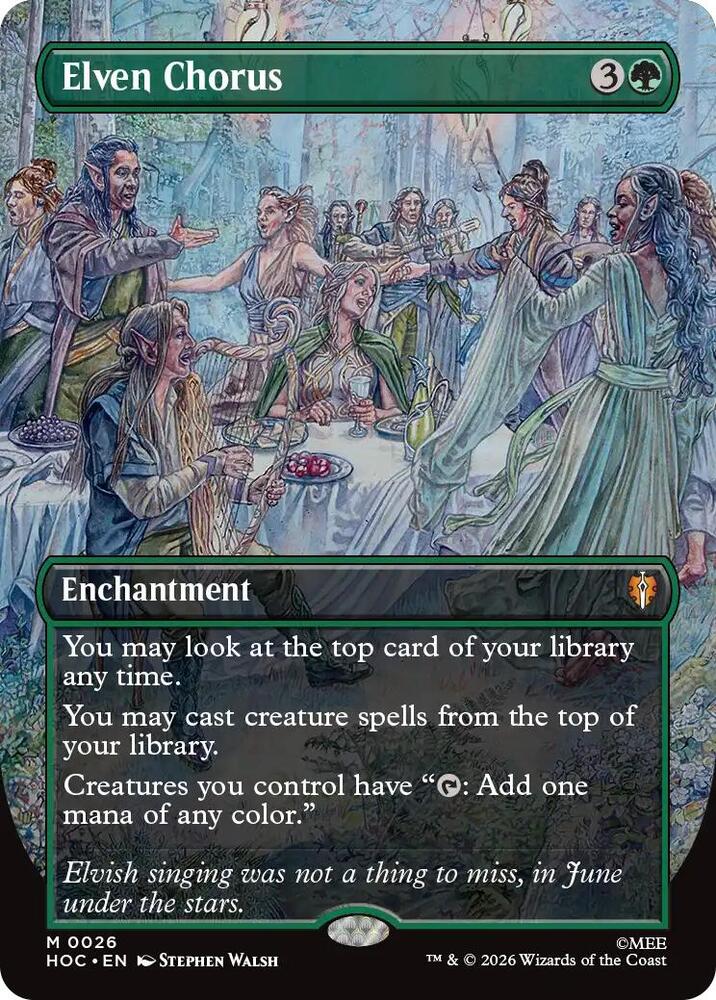 Elven Chorus (Borderless) 26 card from The Hobbit: Eternal-Legal