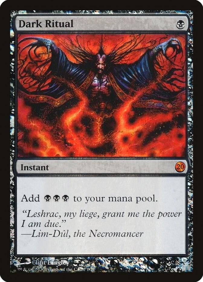 Dark Ritual 1 card from From the Vault: Twenty