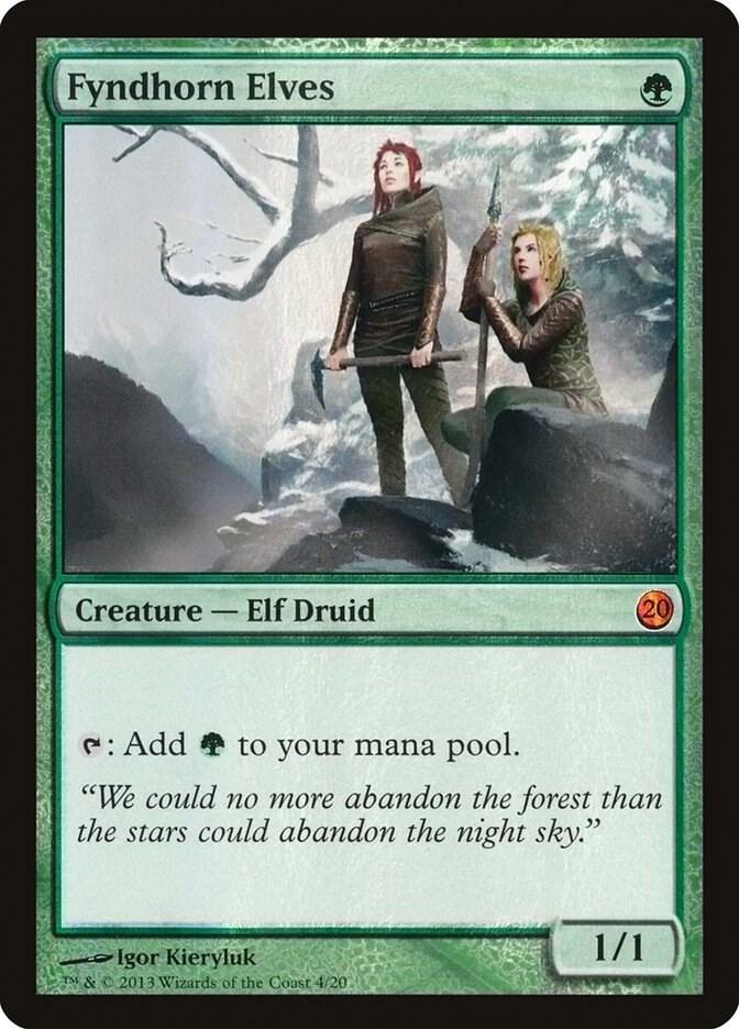 Fyndhorn Elves 4 card from From the Vault: Twenty