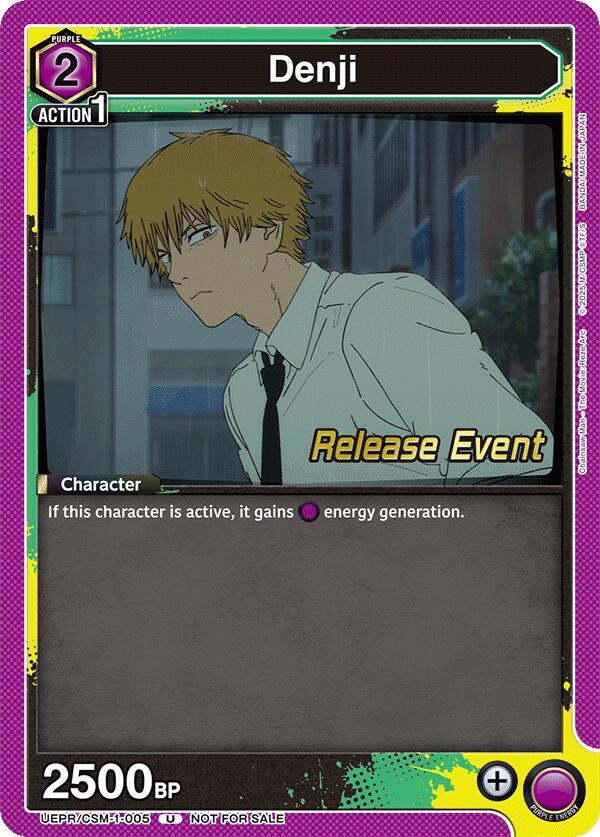 Denji UE22BT/CSM-1-005 card from UE22BT: CHAINSAW MAN Release Event