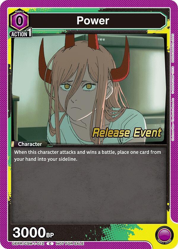 Power UE22BT/CSM-1-012 card from UE22BT: CHAINSAW MAN Release Event