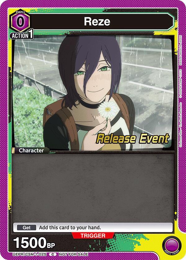 Reze UE22BT/CSM-1-025 card from UE22BT: CHAINSAW MAN Release Event
