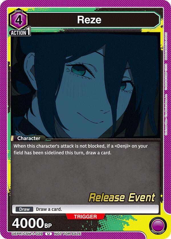 Reze UE22BT/CSM-1-029 card from UE22BT: CHAINSAW MAN Release Event
