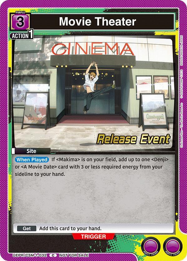 Movie Theater UE22BT/CSM-1-032 card from UE22BT: CHAINSAW MAN Release Event