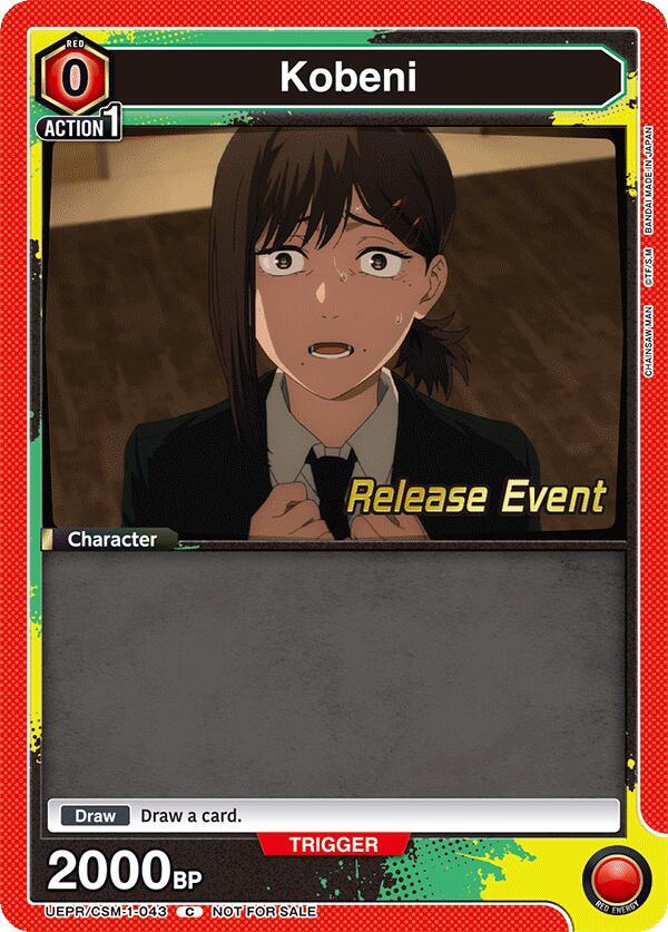Kobeni UE22BT/CSM-1-043 card from UE22BT: CHAINSAW MAN Release Event