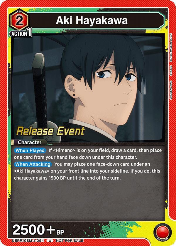 Aki Hayakawa UE22BT/CSM-1-054 card from UE22BT: CHAINSAW MAN Release Event