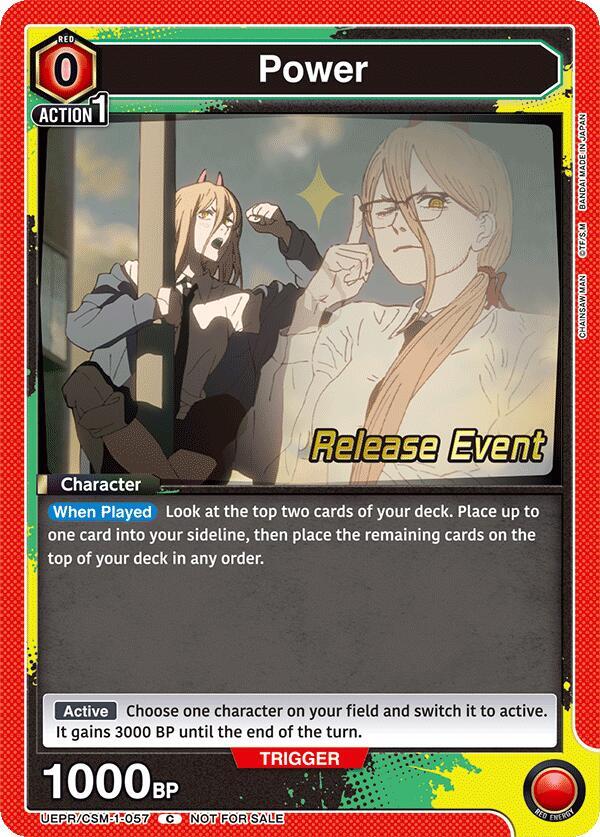 Power UE22BT/CSM-1-057 card from UE22BT: CHAINSAW MAN Release Event