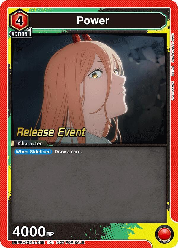 Power UE22BT/CSM-1-058 card from UE22BT: CHAINSAW MAN Release Event
