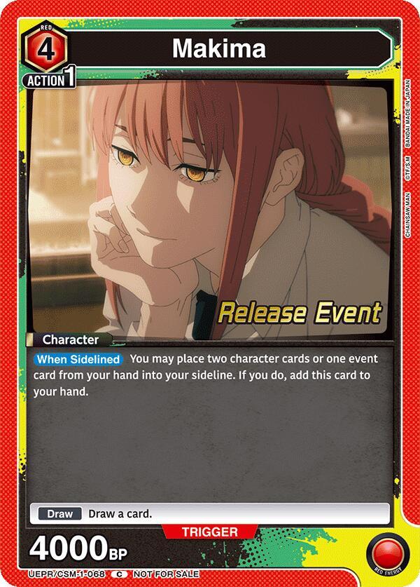 Makima UE22BT/CSM-1-068 card from UE22BT: CHAINSAW MAN Release Event