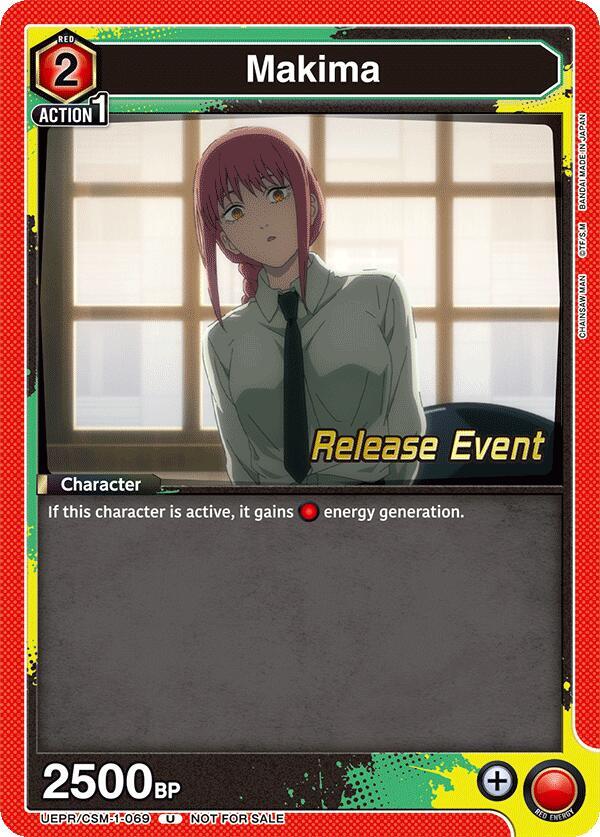 Makima UE22BT/CSM-1-069 card from UE22BT: CHAINSAW MAN Release Event