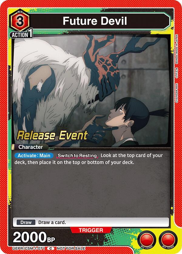 Future Devil UE22BT/CSM-1-071 card from UE22BT: CHAINSAW MAN Release Event