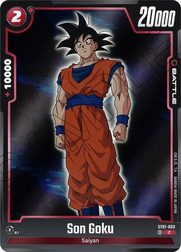Son Goku ST01-003 card from Story Booster 01