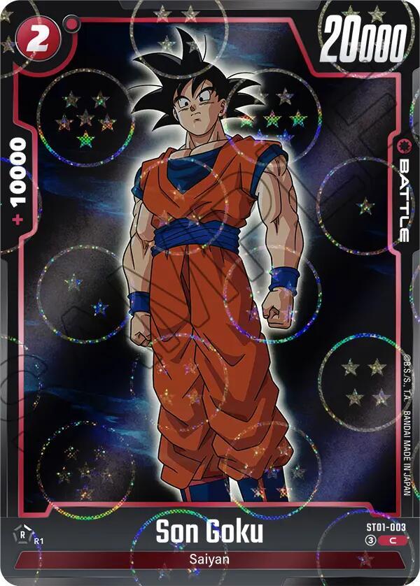 Son Goku (Dragon Ball Pattern) ST01-003 card from Story Booster 01