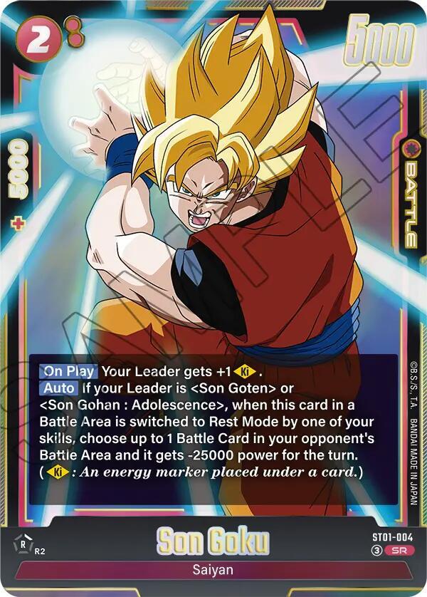 Son Goku ST01-004 card from Story Booster 01