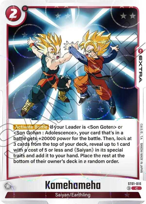 Kamehameha (Dragon Ball Pattern) ST01-016 card from Story Booster 01
