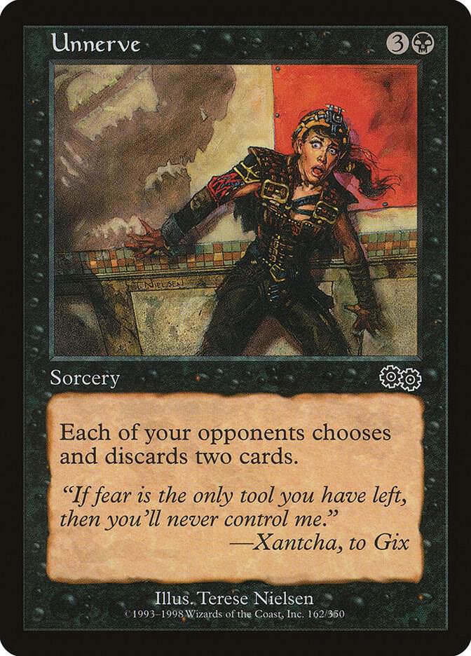 Unnerve 162 card from Urza's Saga