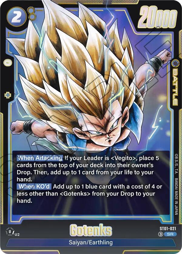 Gotenks ST01-021 card from Story Booster 01