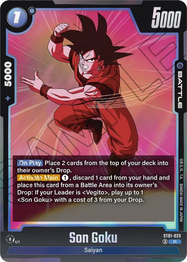 Son Goku ST01-023 card from Story Booster 01