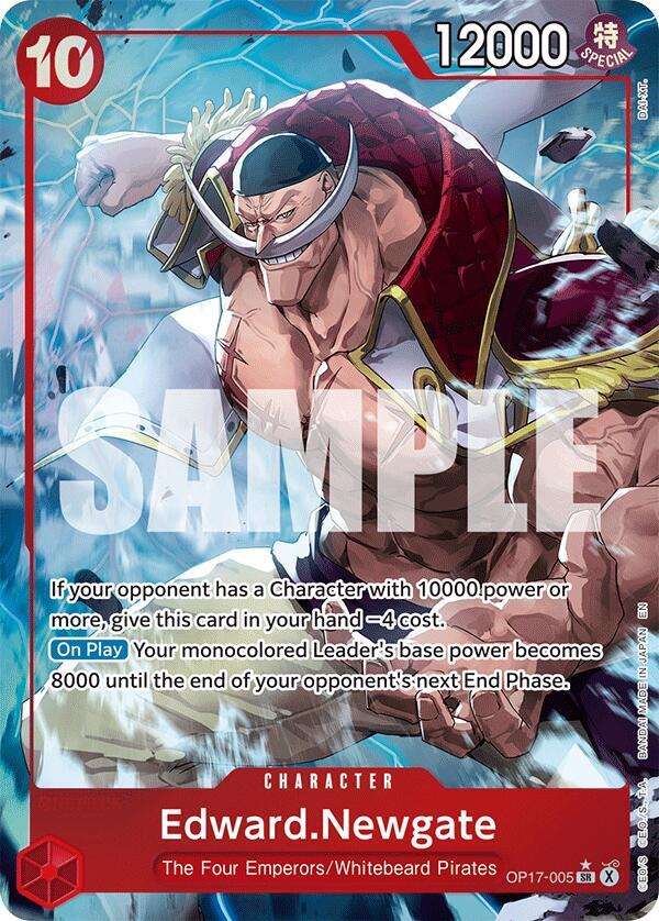 Edward.Newgate (Alternate Art) OP17-005 card from The World's Strongest Warriors