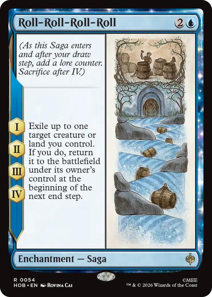 Roll-Roll-Roll-Roll 54 card from The Hobbit